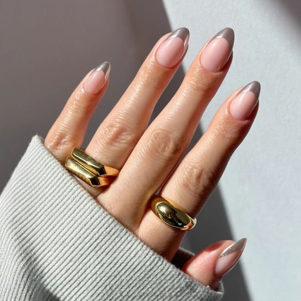 Glamnetic Press-On Nails Short Almond Mirror Mirror